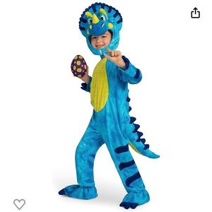 Blue Triceratops Costume size 3/4